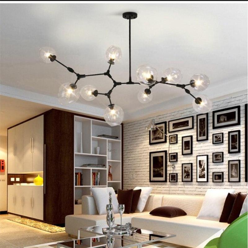 Zerin Nordic Modern Glass Pendant Light Clear Bubble