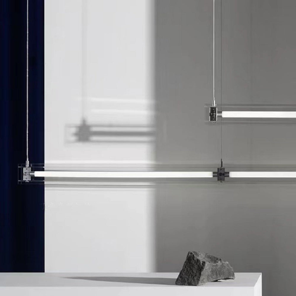 Arishan minimalistinen lineaarinen metalliriippuvalaisin, valkoinen