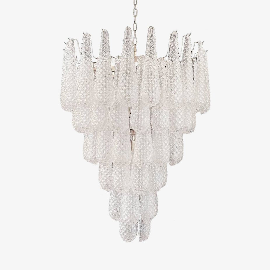 Velerian lysekrone kogler Murano-glas tekstureret luksus