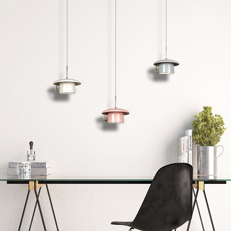 Valentina urban keramisk LED-pendellampa med kopp, vardagsrum