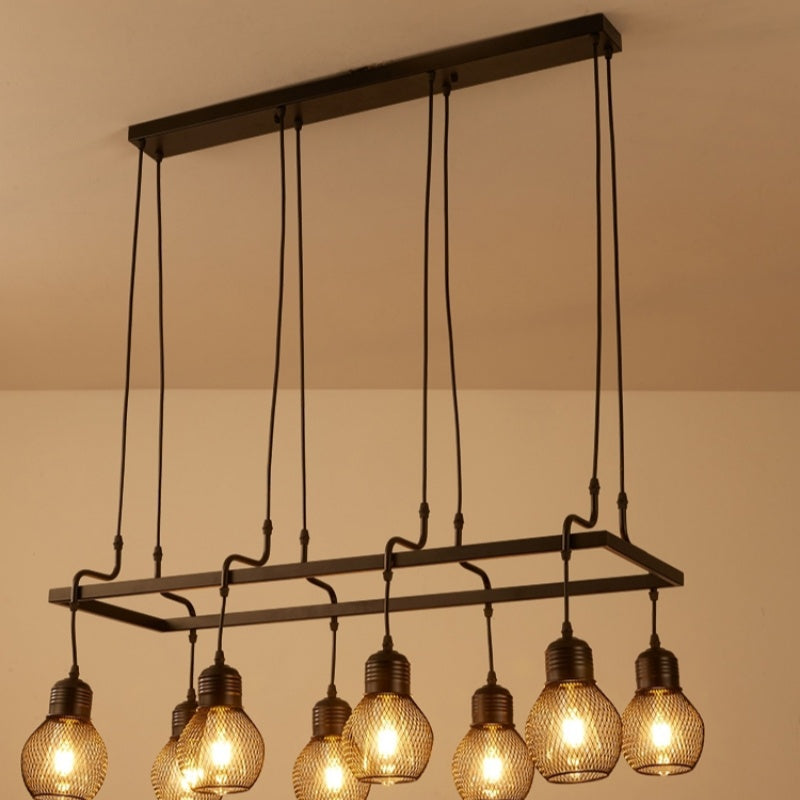 Silva Vintage Long Multihead Chandelier Dining Room/Bar/Living Room