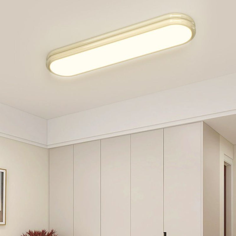 Arisha moderne LED-loftslampe i sort, gul og hvid til stue