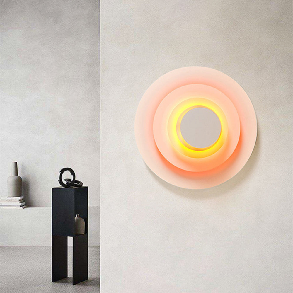 Candeeiro de parede Aria circular 3 em 1, LED colorido