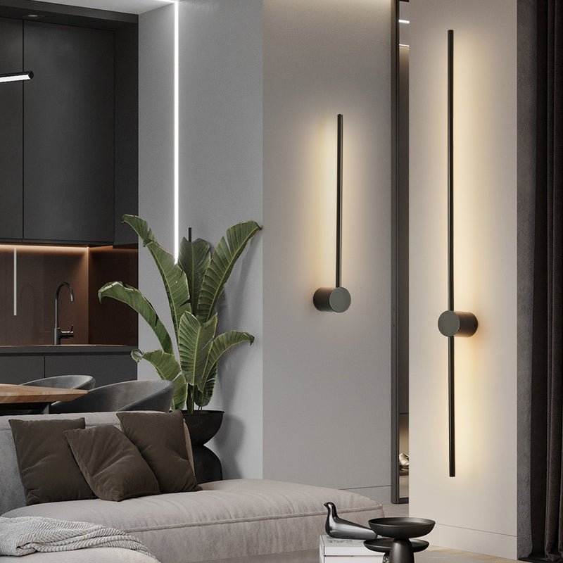 Nestx minimalistisk væglampe med messingstang