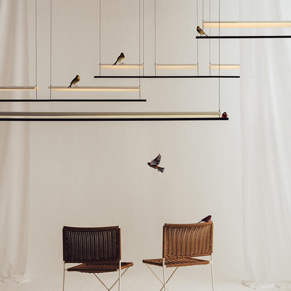 Arisha Minimalist Linear Metal Pendant Light