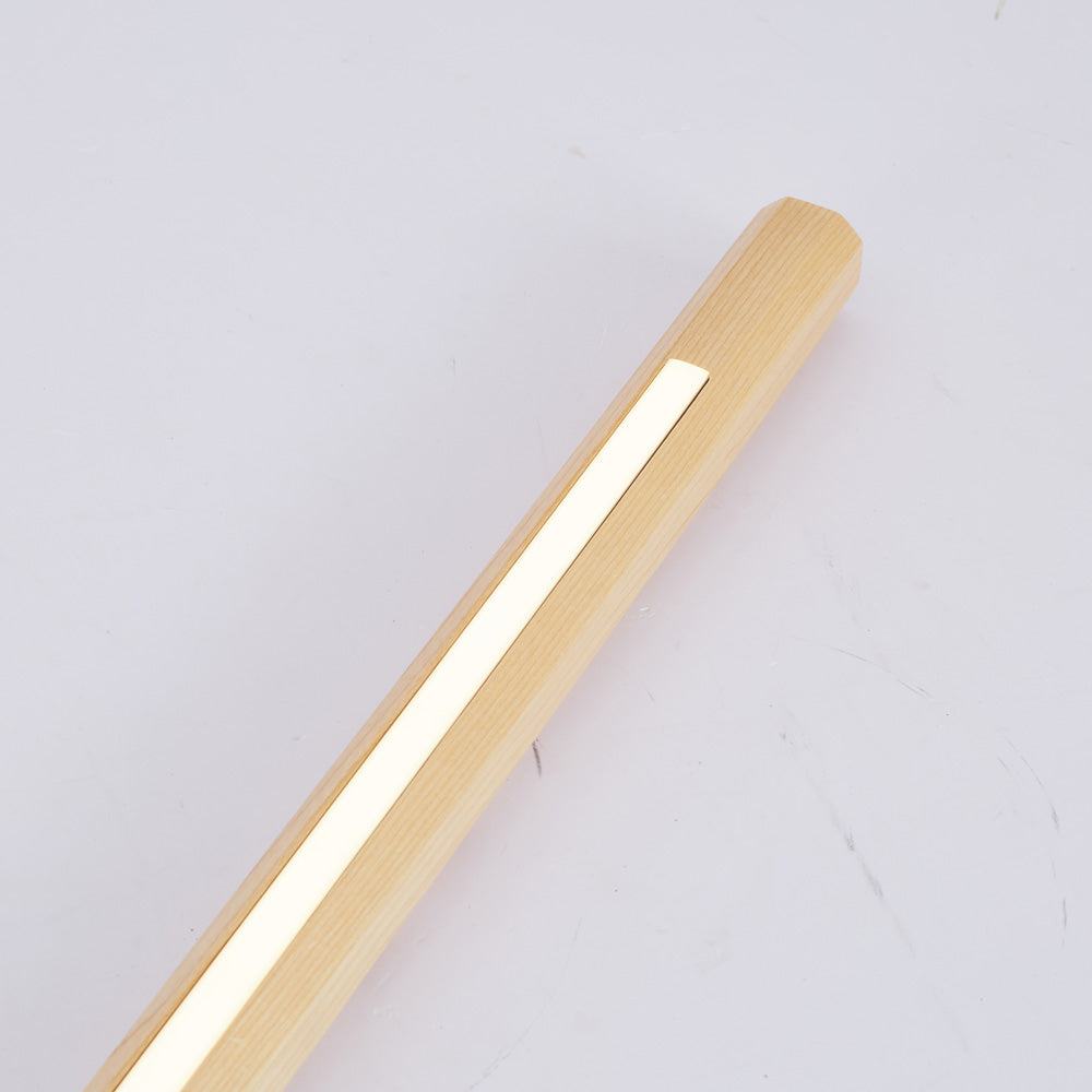 Ozawa minimalistisk lineær gulvlampe, træ, stue