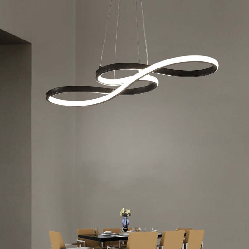 Nerin Musical Note Pendant Light, Black & Gold