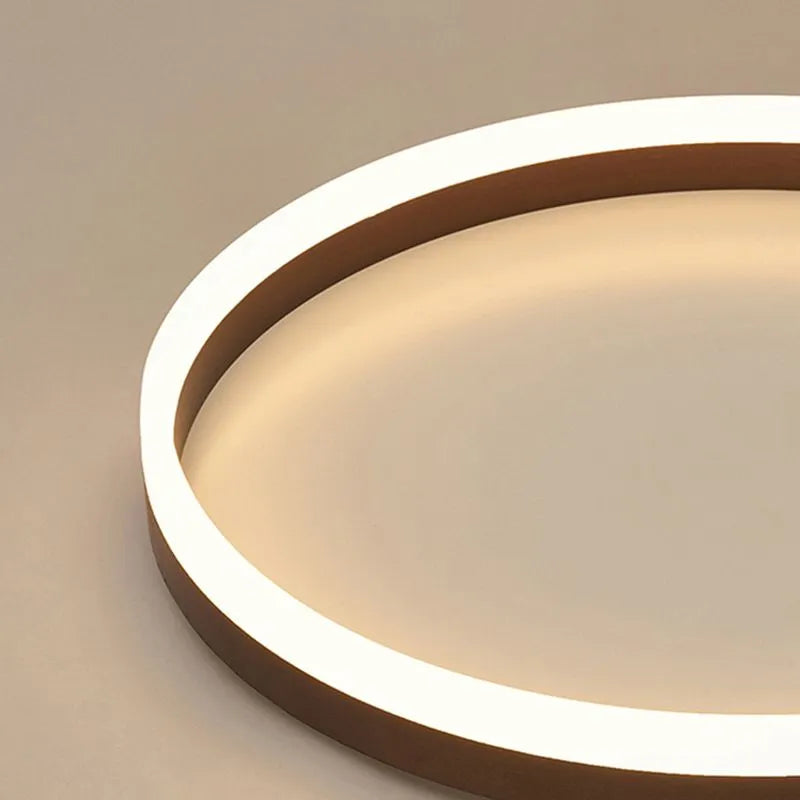 Arisha minimalistisk ringformet loftlampe i metal, sort