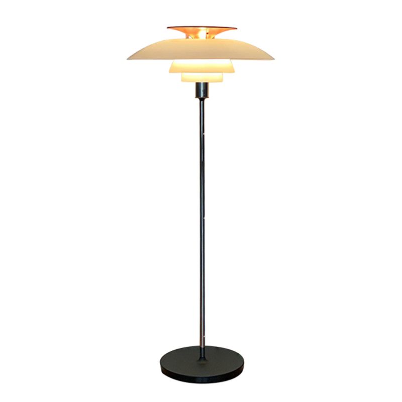 Salgado Modern Flying Saucer Metal Floor Lamp