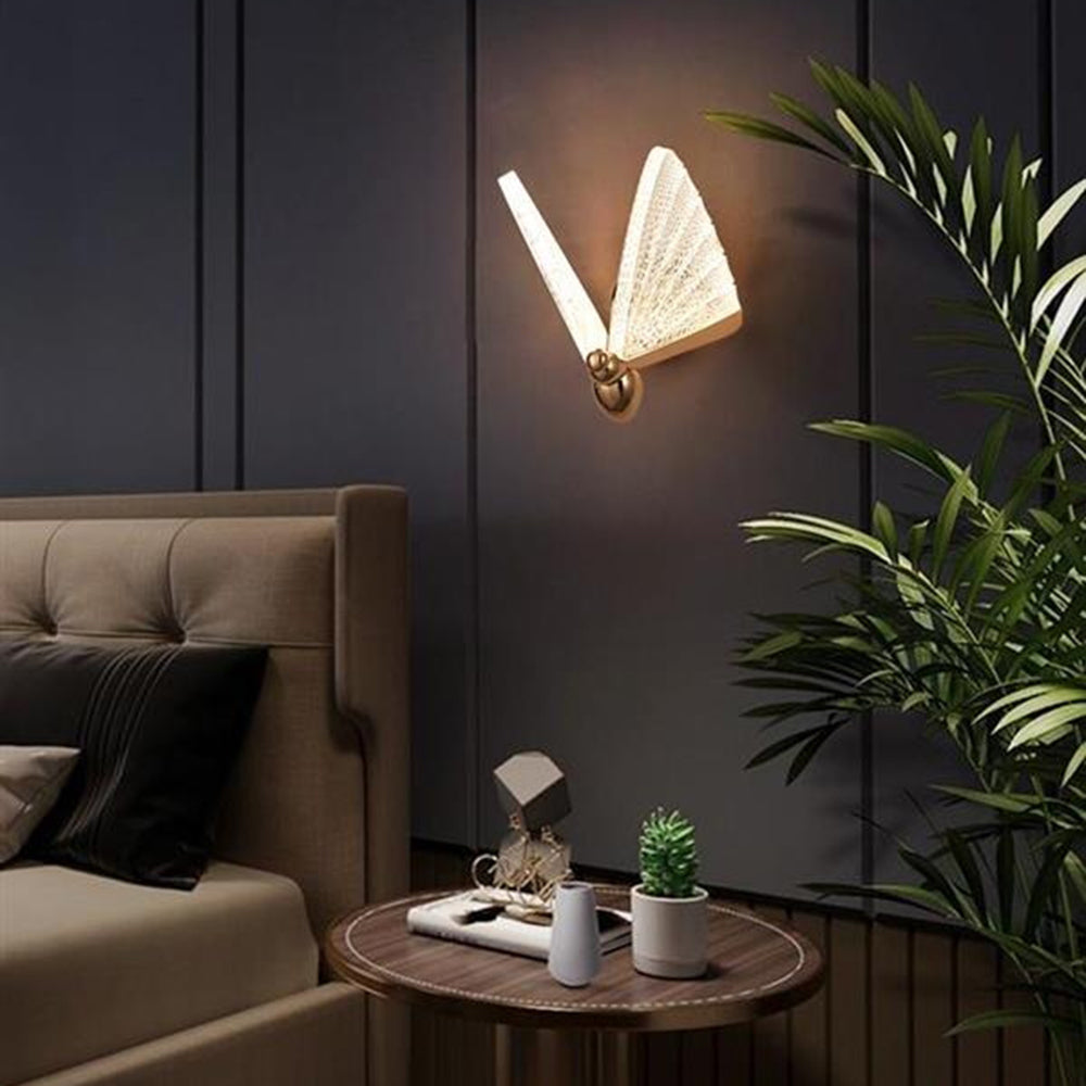 Moderne sommerfuglelysekrone, bord- og gulvlampe, 4 stilarter