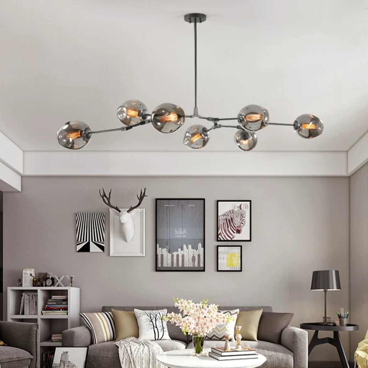 Zerin Nordic Modern Glass Pendant Light Clear Bubble