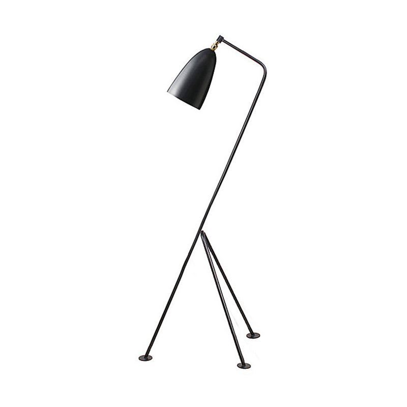 Morandi moderne sort metalgulvlampe med kopform, flere farver
