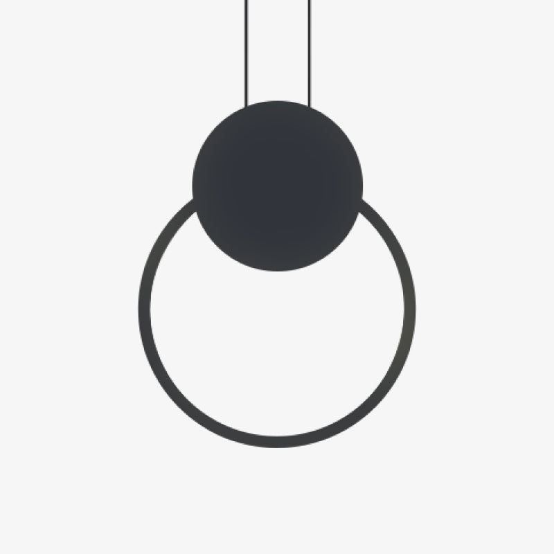 Kori Modern LED Pendant Light Black/White Living Room
