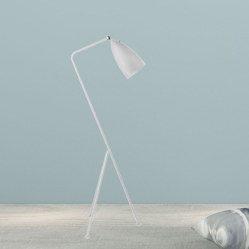 Morandi moderne sort metalgulvlampe med kopform, flere farver