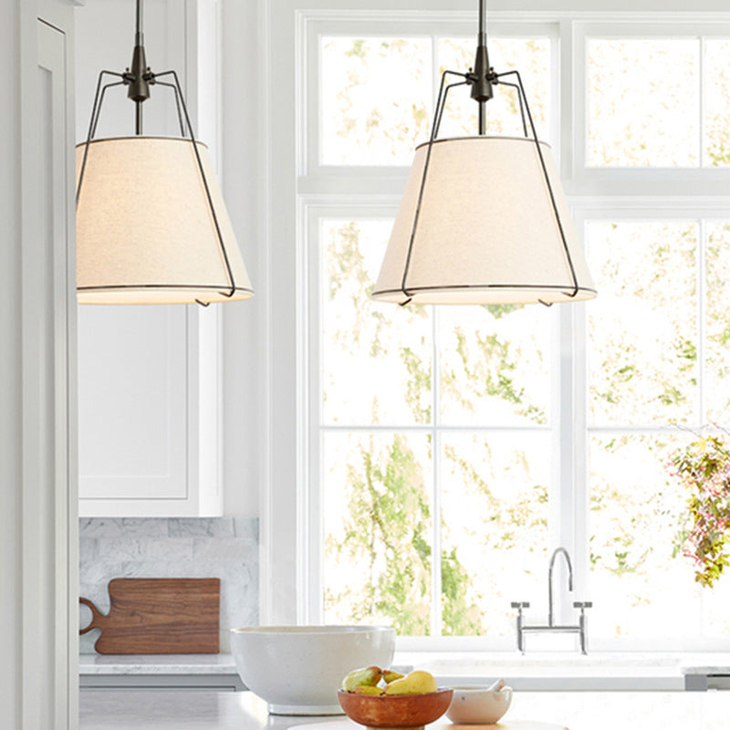 Ritta Pendant Light Fabric Dinging Room Modern Conical
