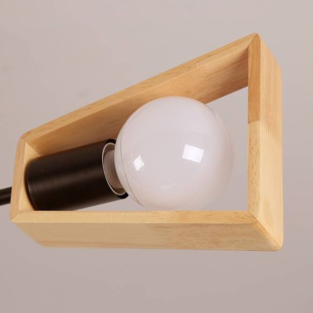 Muto moderne nordisk drejelig pendellampe i træ, 3 stilarter