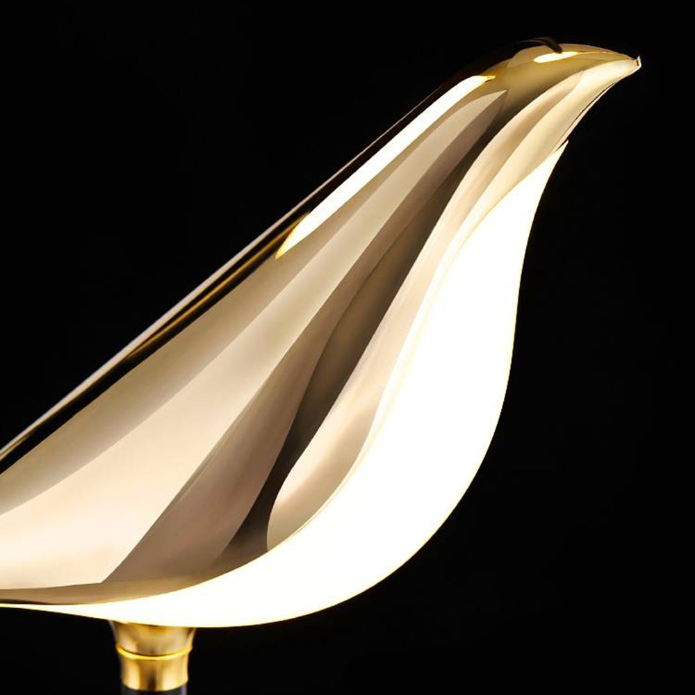 Arisha modern fågelpendellampa, guld och svart, 2 utföranden
