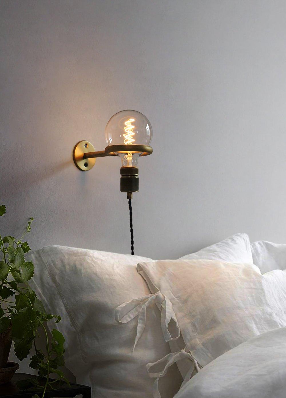 Evmaror elegant minimalistisk vägglampa i glas