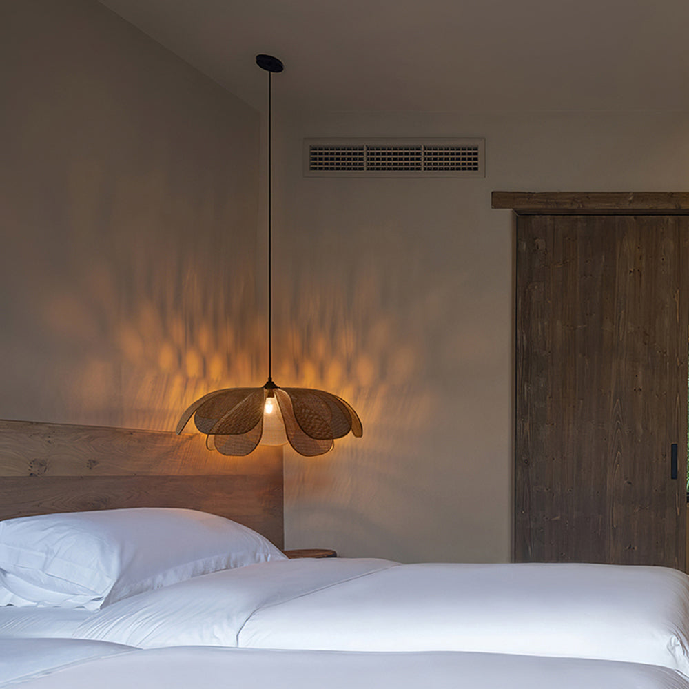 Seli Handmade Pendant Light, Rattan/Willow Weave