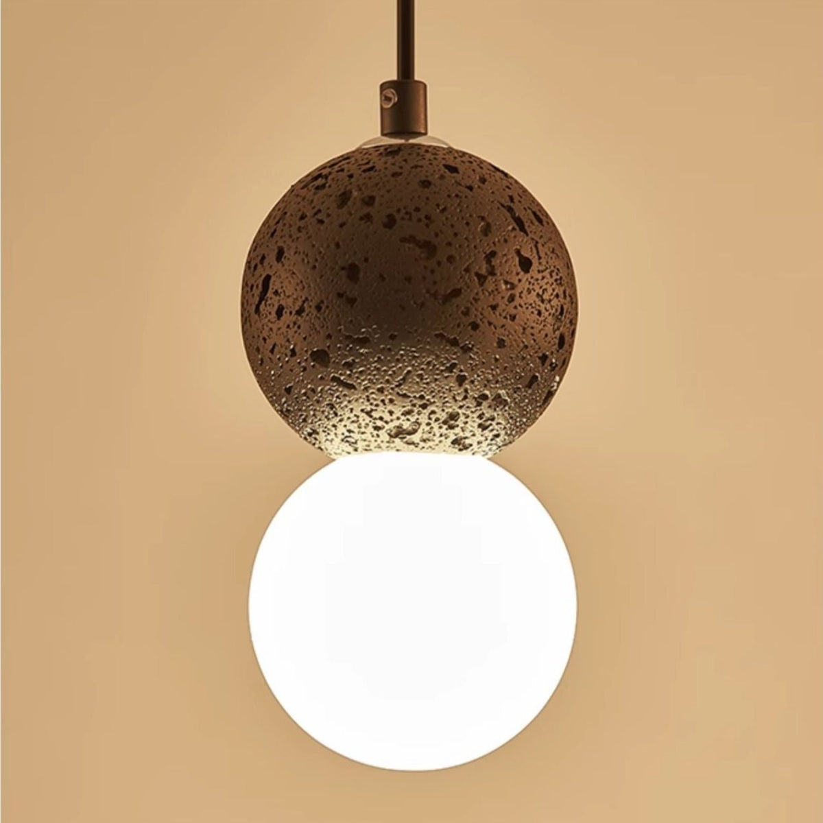 Orynth Pendant Light Travertine Modern