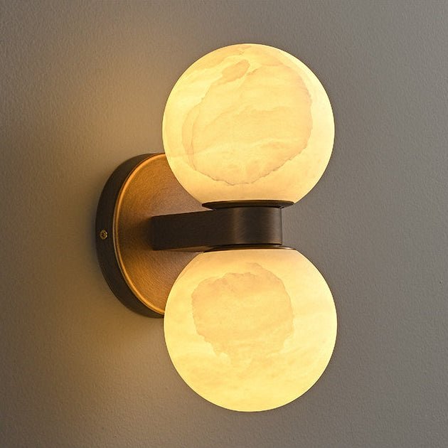 Lumenor Alabaster Celestia vägglampa i klotform