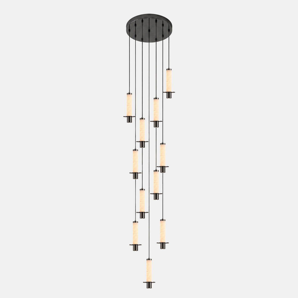 Eirenelia slank cylindrisk pendel i alabast