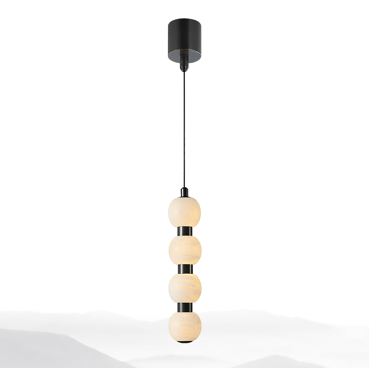 Albinaine moderne pendellampe i alabaster