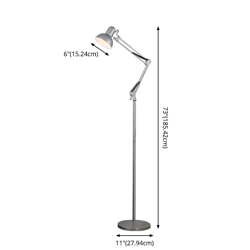 Morandi moderne sammenfoldelig metalgulvlampe, flere farver