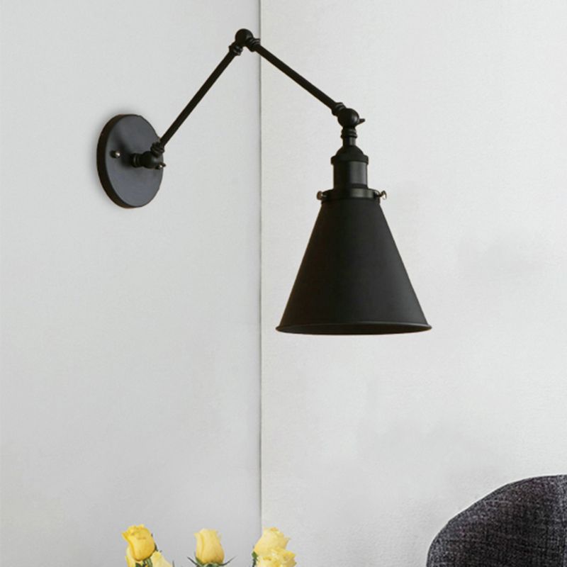Candeeiro de parede Calven, vintage ajustável para sala de estar