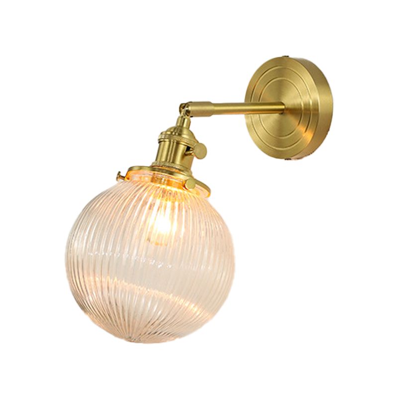Valentina lyxig klot-/blomformad vägglampa för sminkbord, guld, sovrum