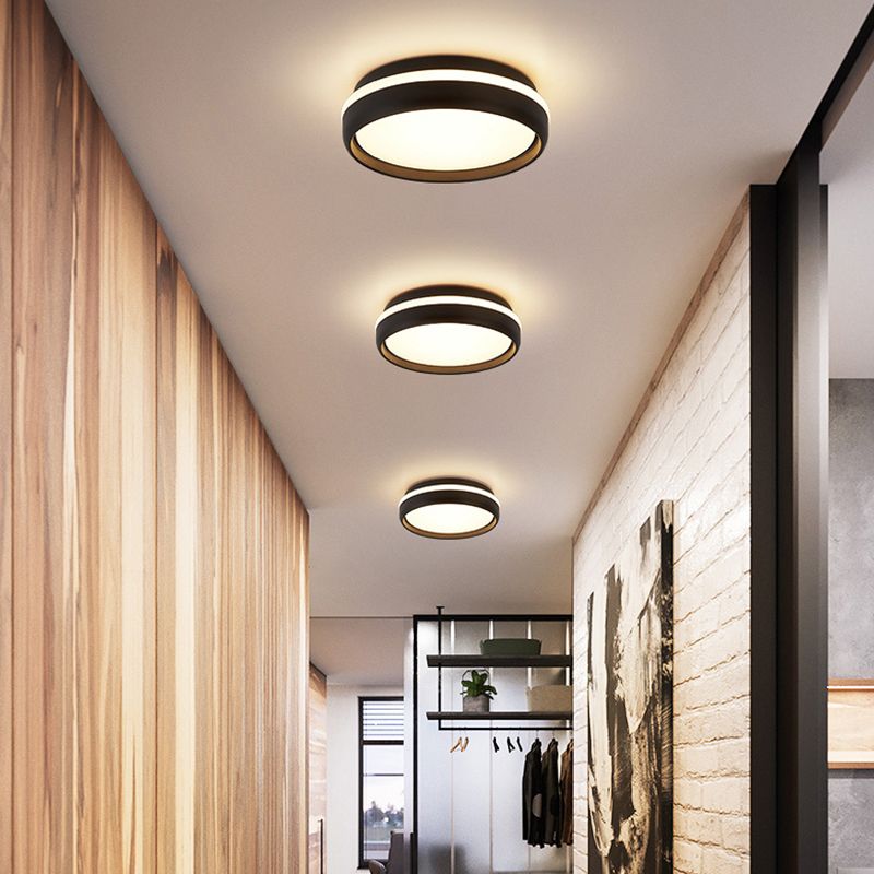 Lenior Loftslampe Sort Rund