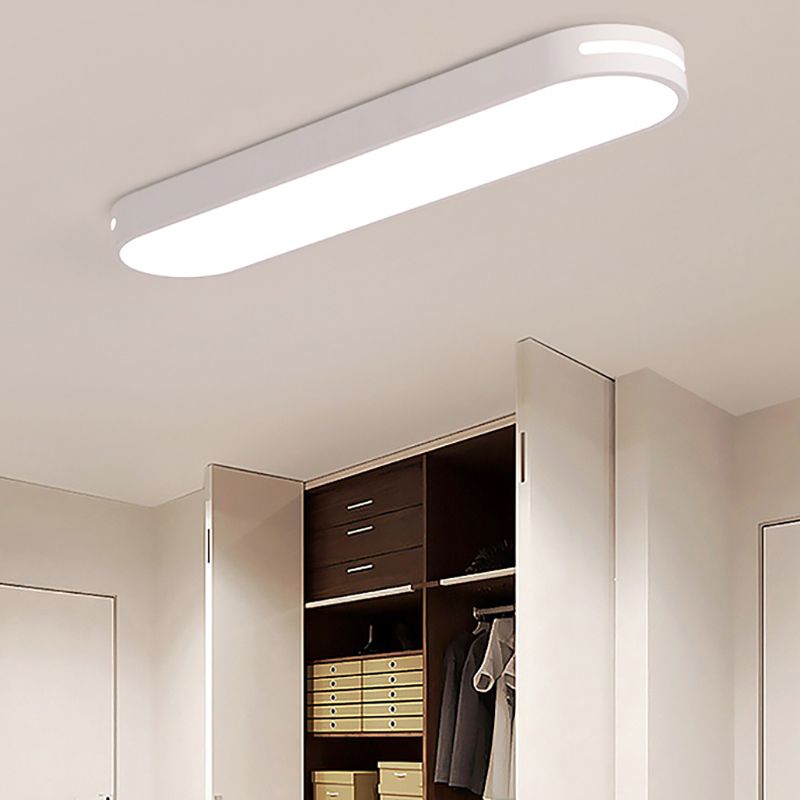 Arisha Oval Flush Mount LED Ceiling Light, Black/White/Grey/Gold