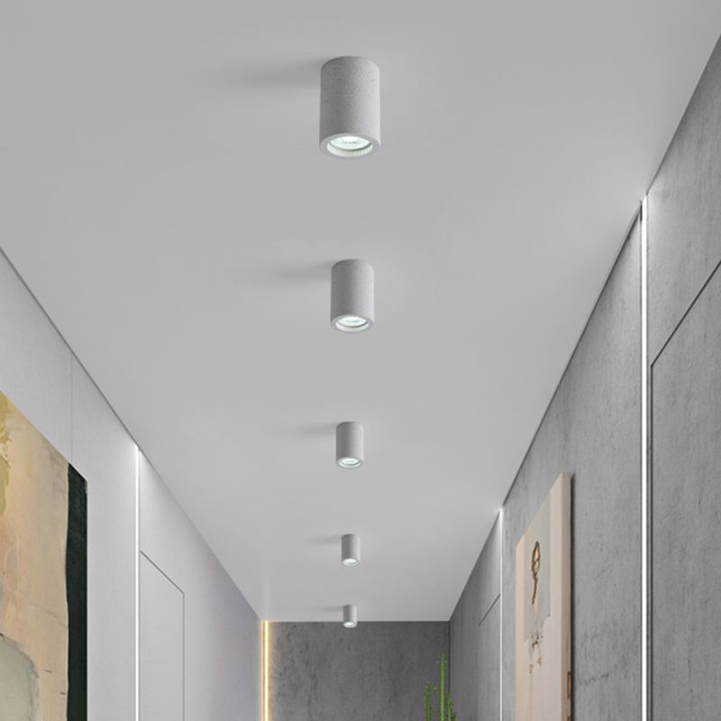 Luz de teto saliente Aria, cilíndrica, LED moderna, sala de estar