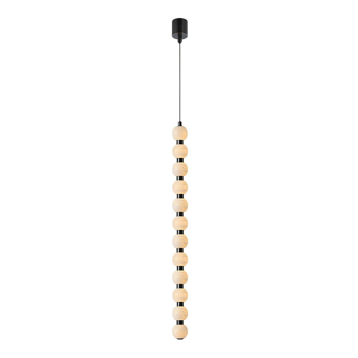 Albinaine moderne pendellampe i alabaster