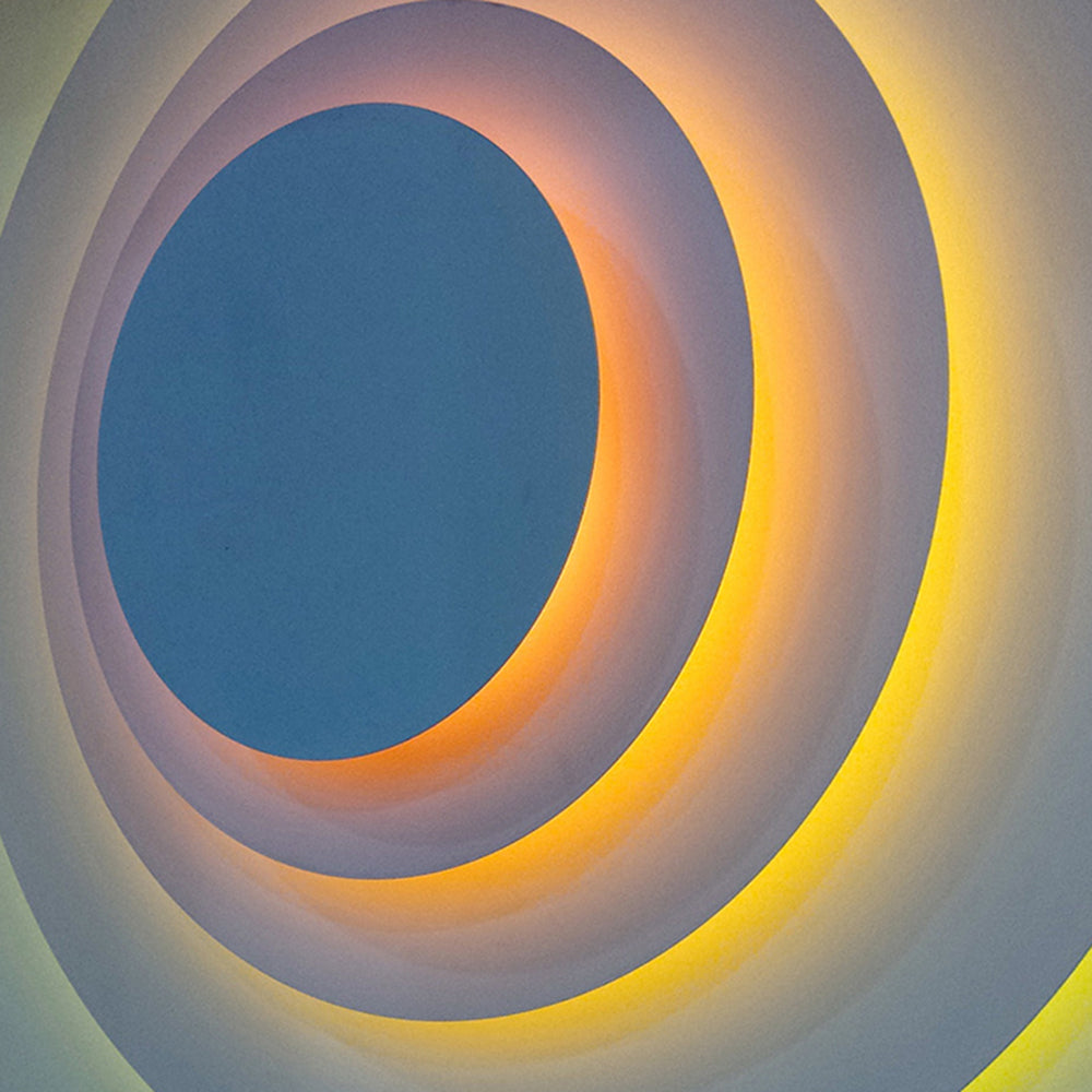 Candeeiro de parede Aria circular 3 em 1, LED colorido