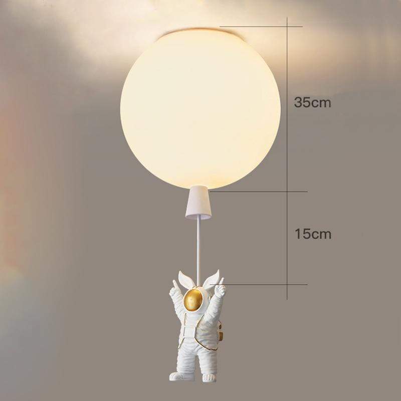 Aria Astronaut Balloon Flush Mount Ceiling Light, L 20/25/30/35cm