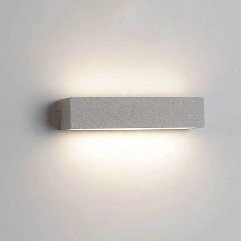 Davel LED-vegglampi fyrir utandyra, svartur og hvítur