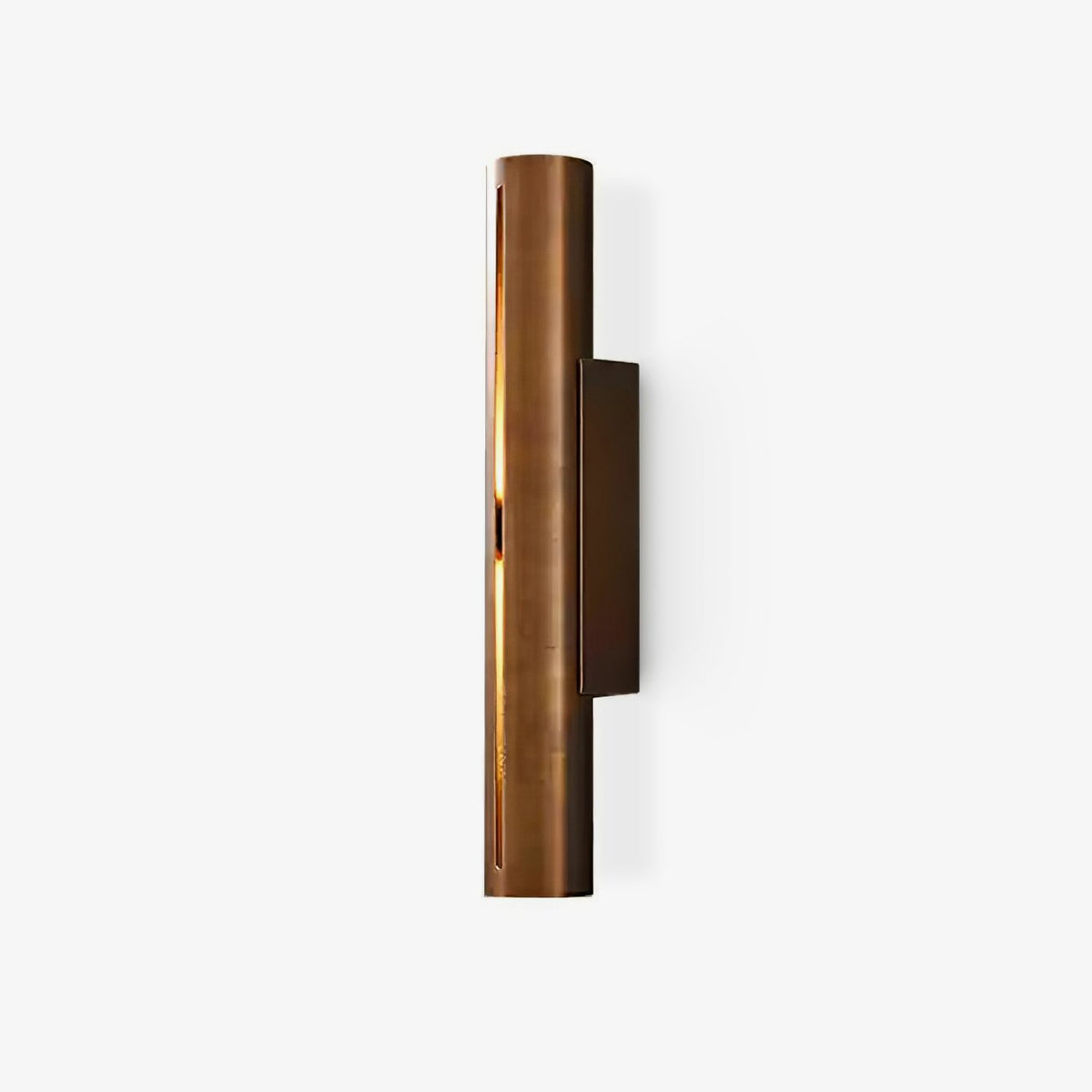 Avsilara moderne minimalistisk cylindrisk væglampe i messing