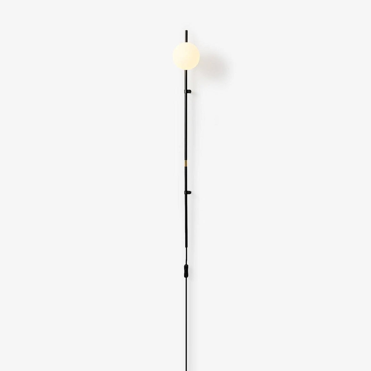 Curaeion moderne minimalistisk plug-in-væglampe i glas