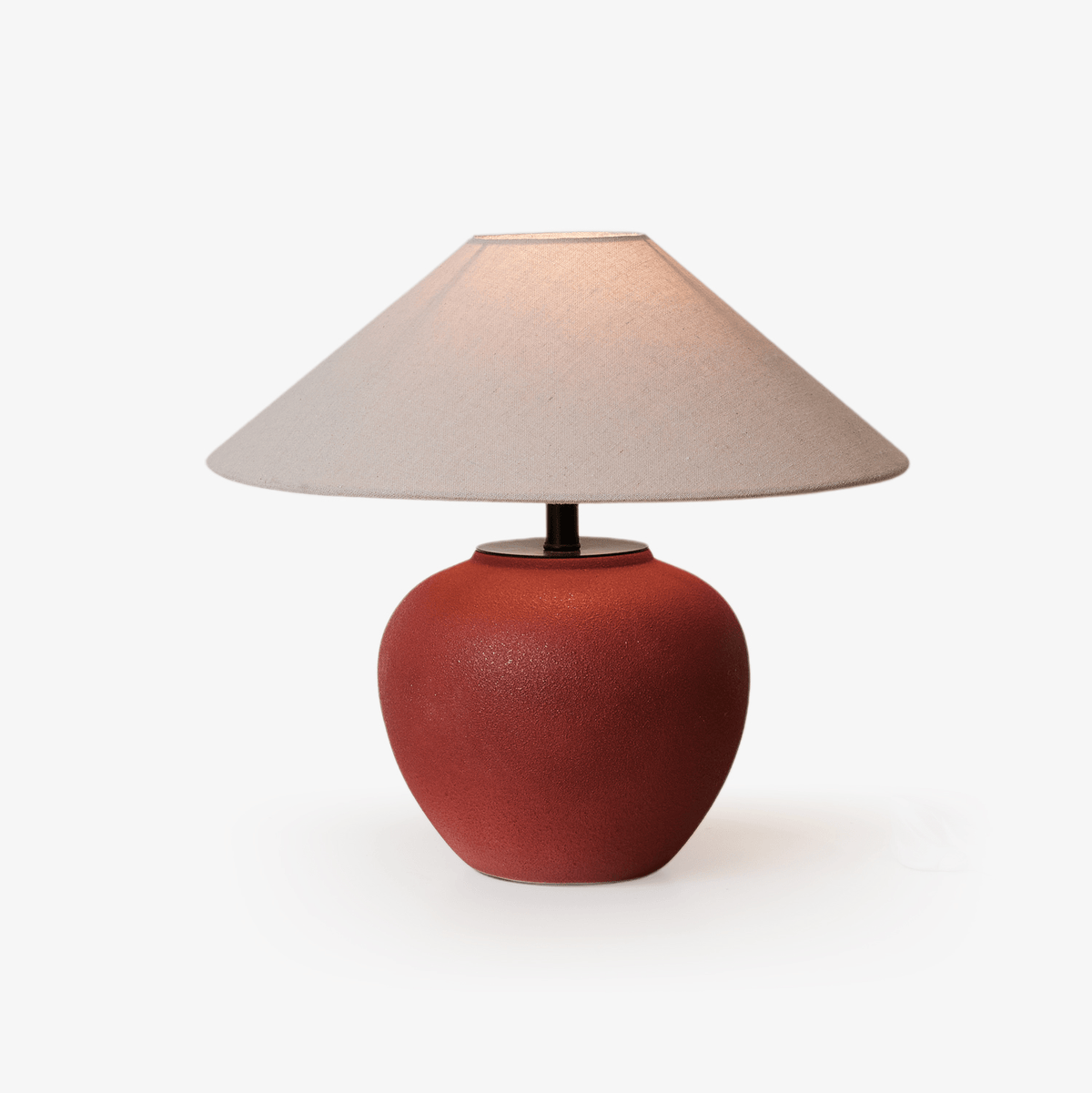 Candeeiro de mesa Kiara minimalista em cerâmica