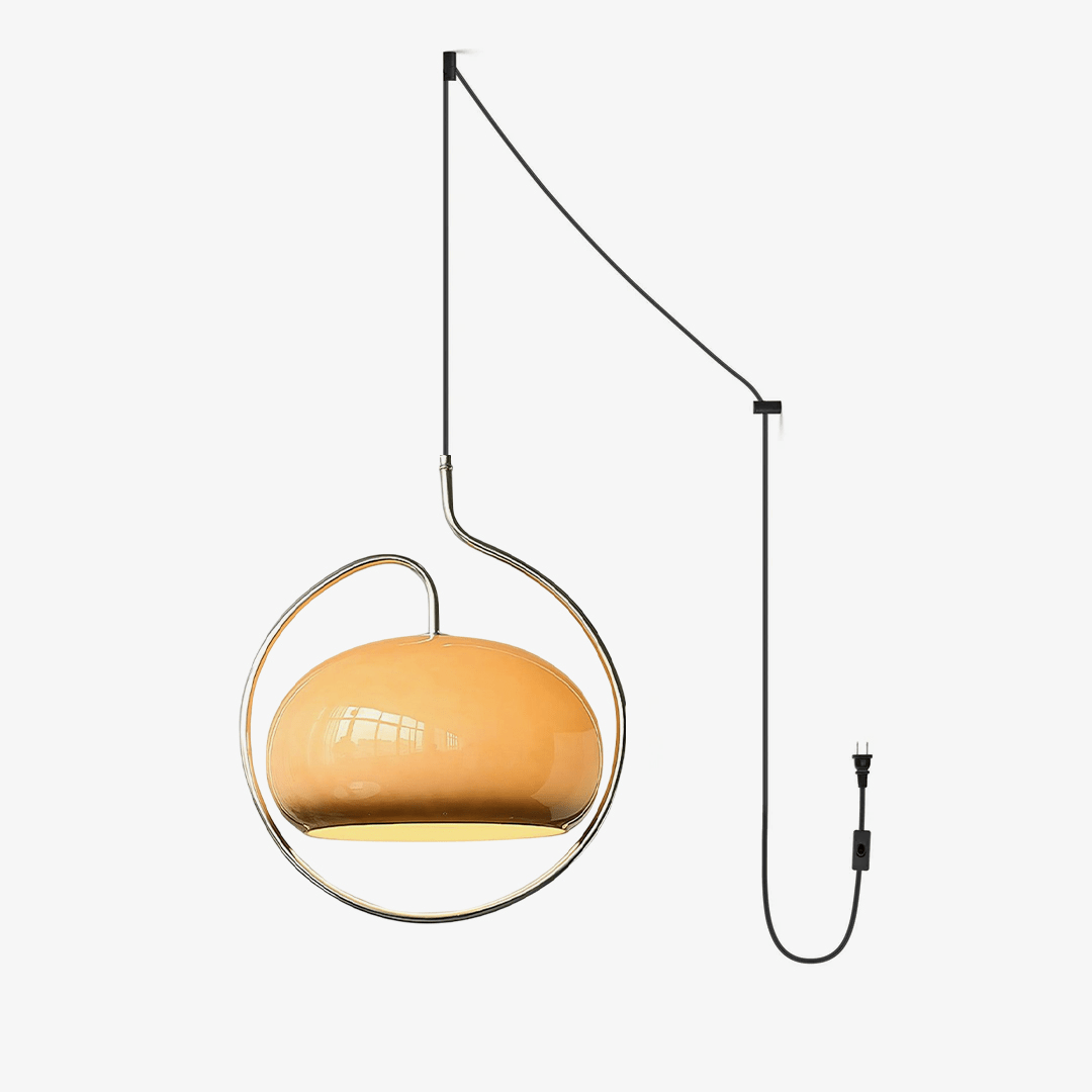 Candeeiro suspenso Medieval Premium de arte nórdica em vidro, estilo swag