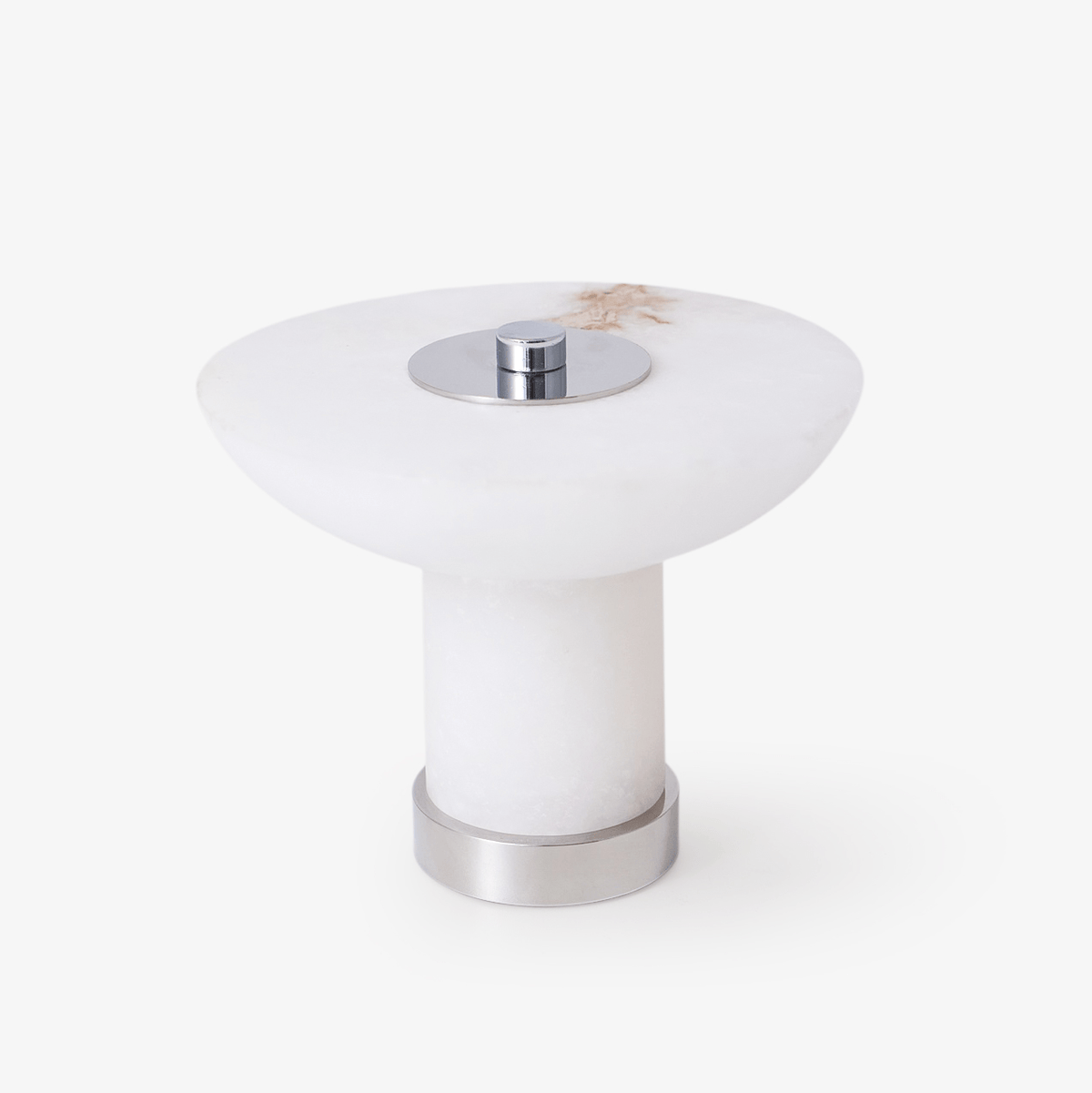 Candeeiro de mesa em alabastro com formato de cogumelo Eurnoran