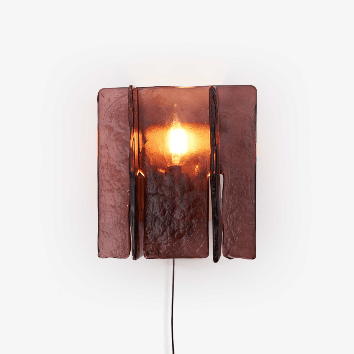 Celuaine Wall Light Brass Glass Clear