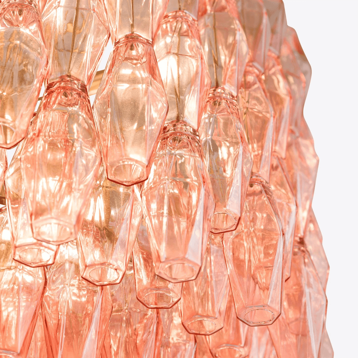 Celenella elegant trumkrona i bärnstensfärgat glas