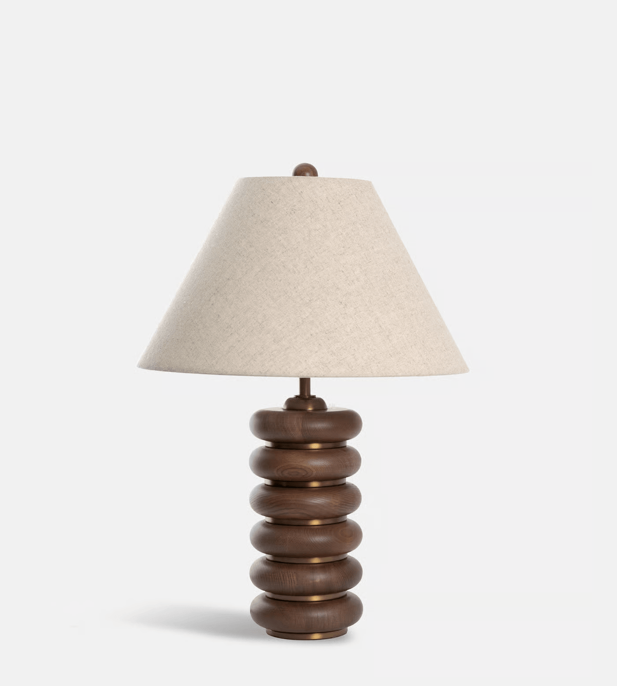 Rinalia minimalistisk bordlampe i træ