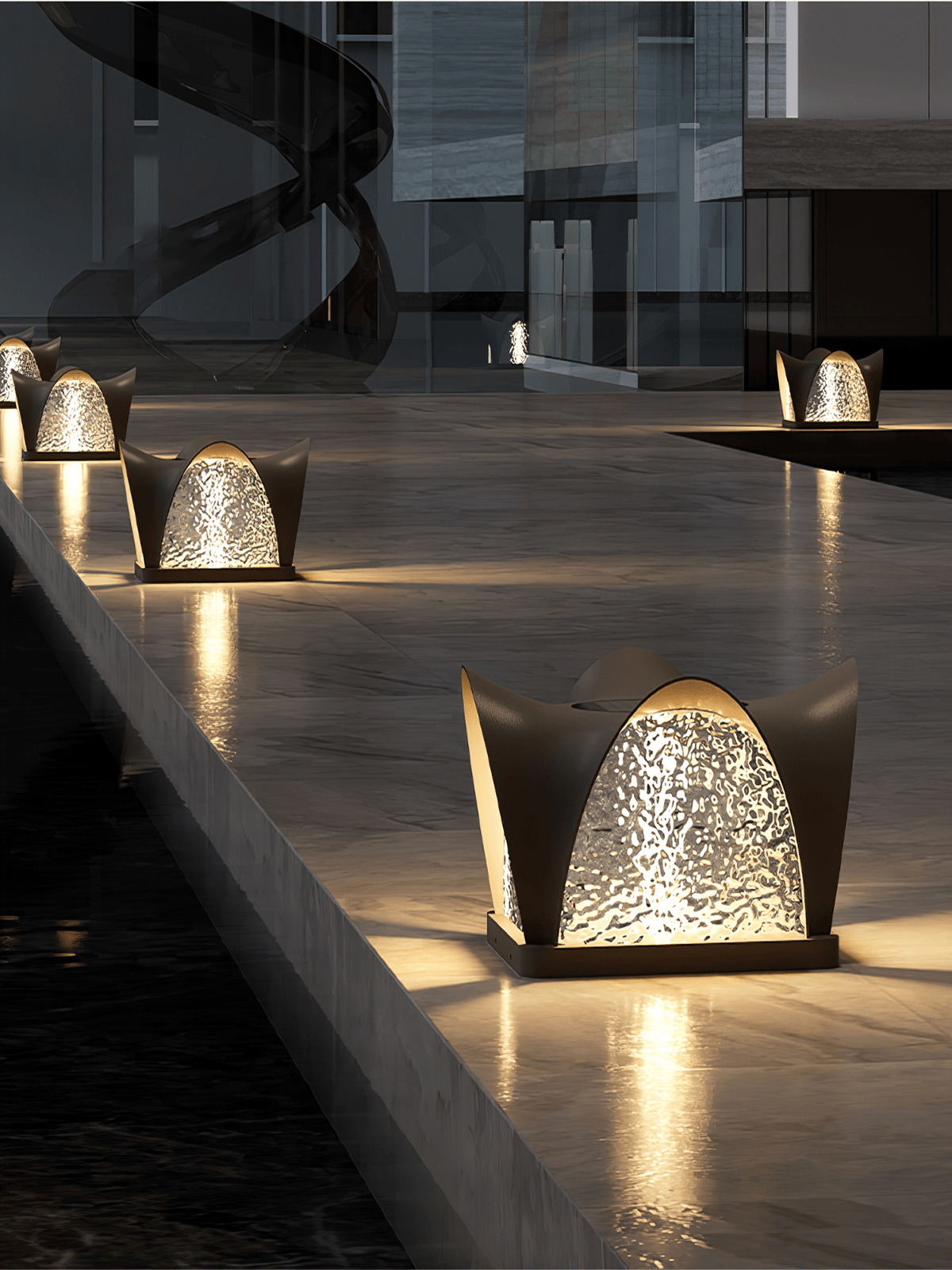 Soroira moderne udendørs solcellelampe
