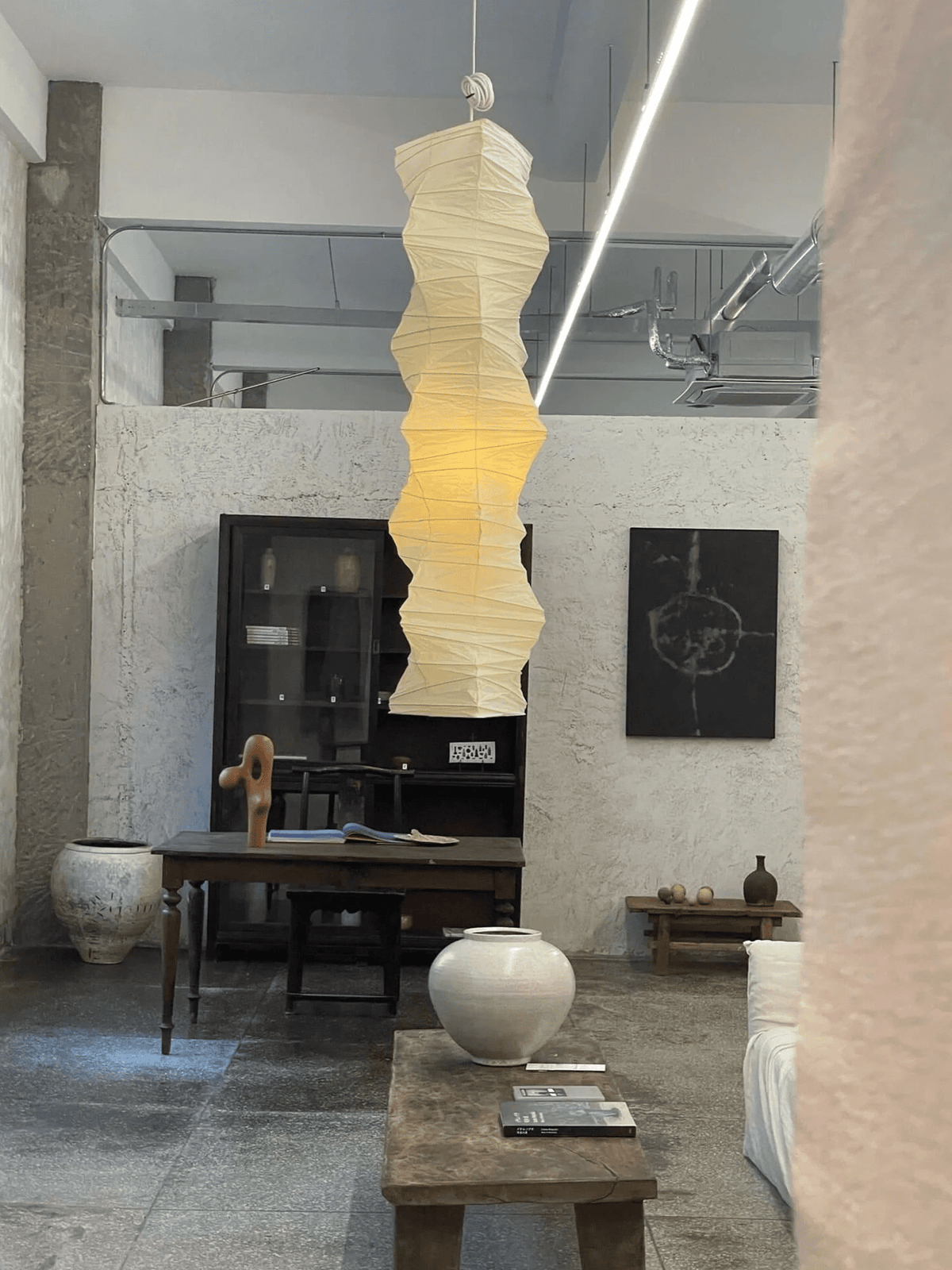 Piaeenne moderne pendellampe i papir