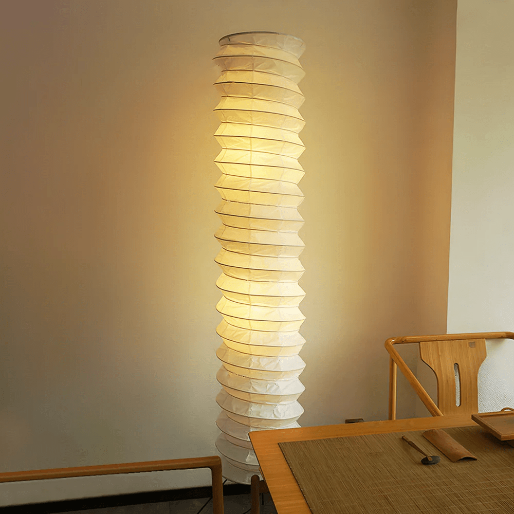Soraine minimalistisk gulvlampe i rispapir
