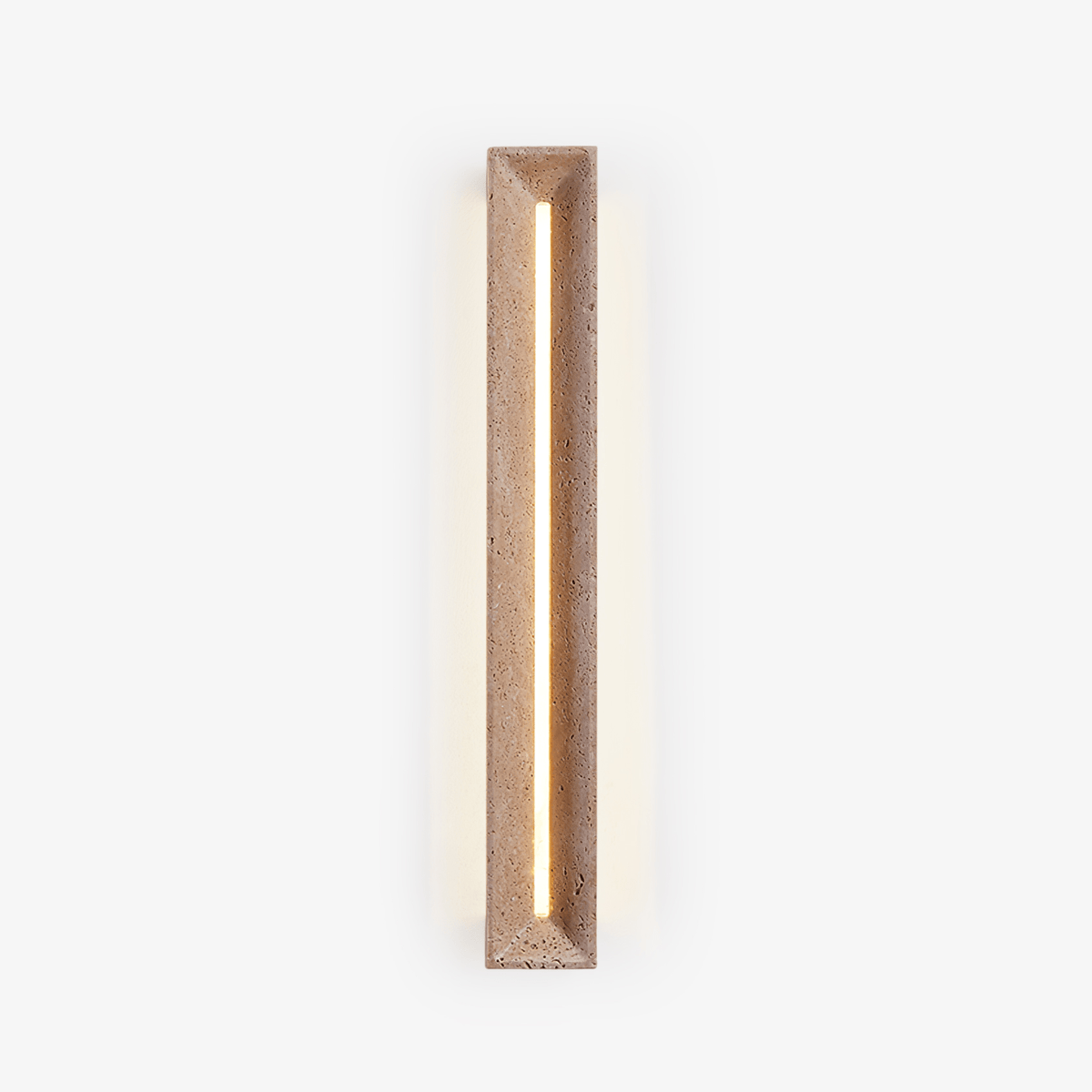 Dfi minimalistisk vägglampa i travertin