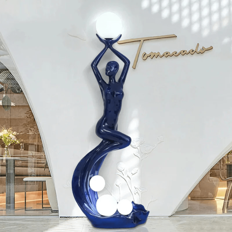 Muse modern skulptural golvlampa